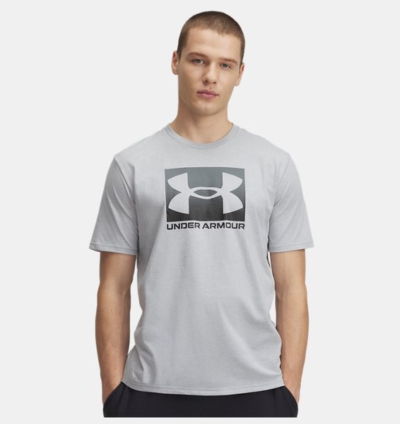 Gri Erkek UA Boxed Sports Updated Kısa Kollu T-shirt