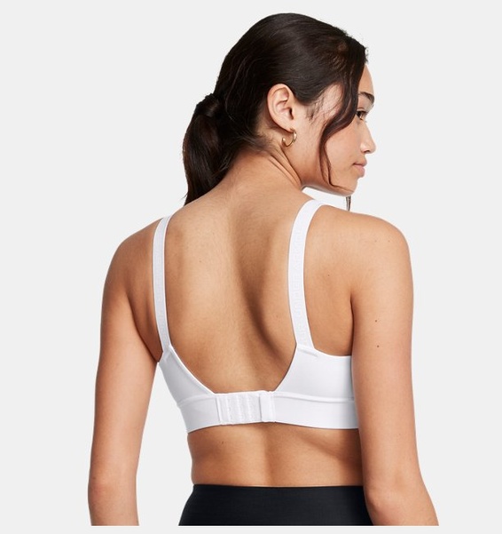 Beyaz Kadın UA Infinity Mid 2.0 Spor Sütyeni