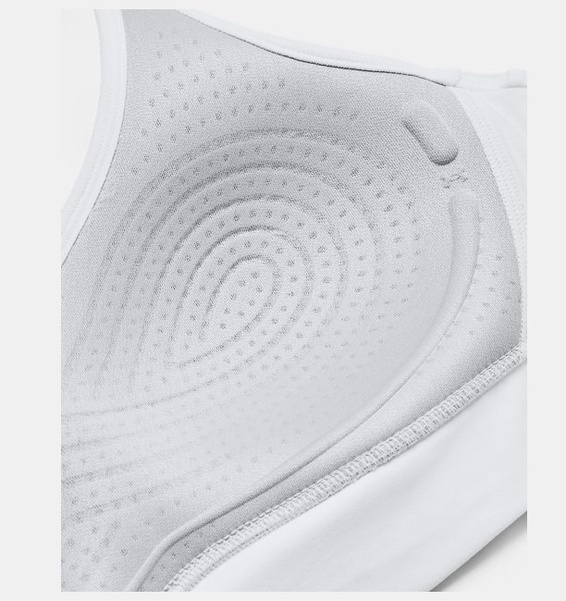 Beyaz Kadın UA Infinity Mid 2.0 Spor Sütyeni