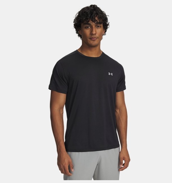 Siyah Erkek UA Velociti Reflect Kısa Kollu T-Shirt