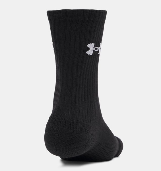 Siyah Unisex UA Performance Cotton 3'lü Çorap
