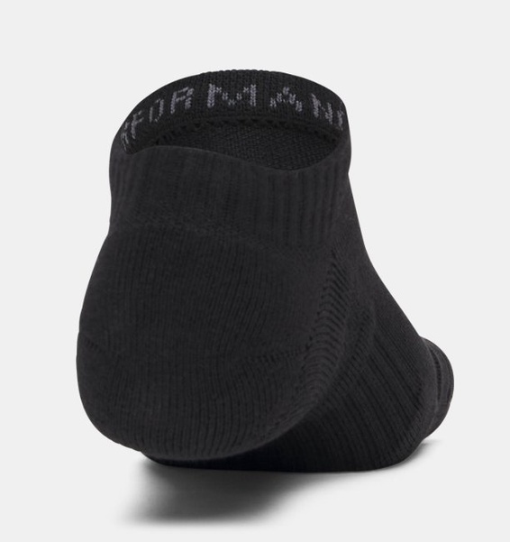 Siyah Unisex UA Performance Cotton 3'lü Çorap