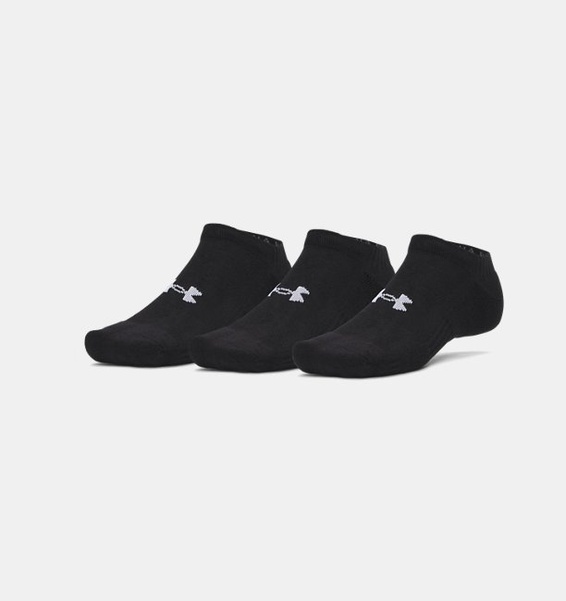 Siyah Unisex UA Performance Cotton 3'lü Çorap