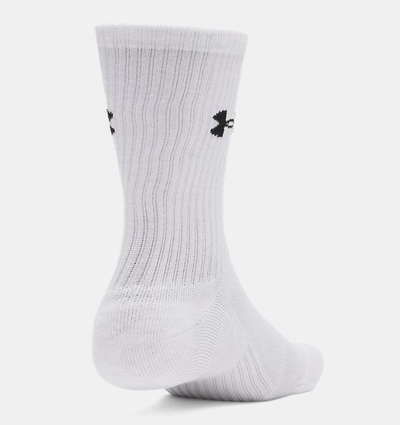 Beyaz Unisex UA Performance Cotton 3'lü Çorap
