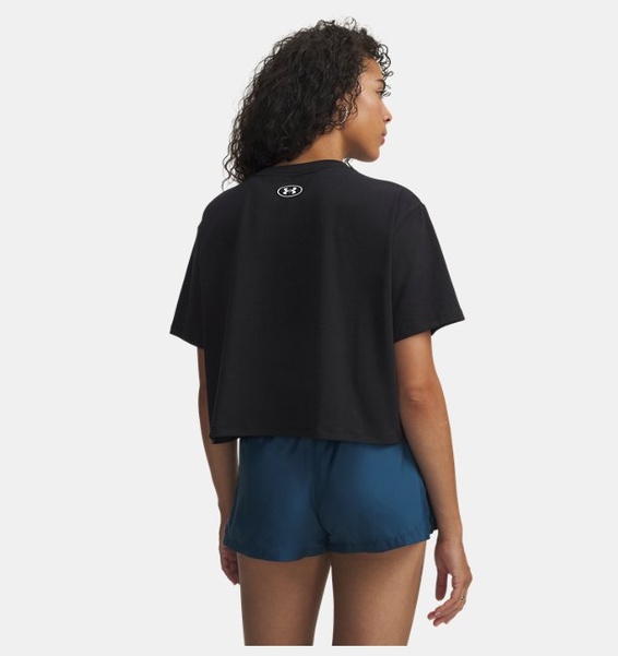 Siyah Kadın UA Rival Boxy Solid T-Shirt