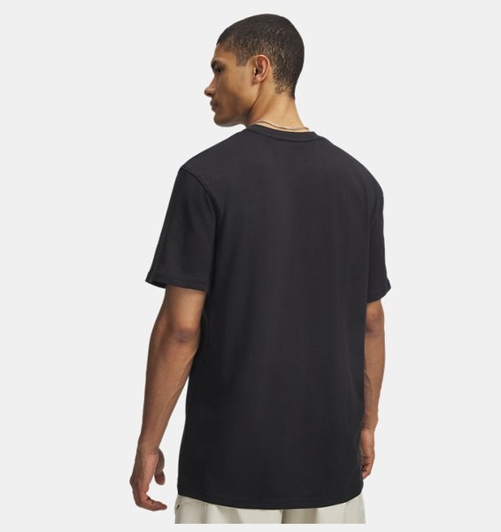 Siyah Erkek UA Heavyweight Patch Kısa Kollu T-Shirt