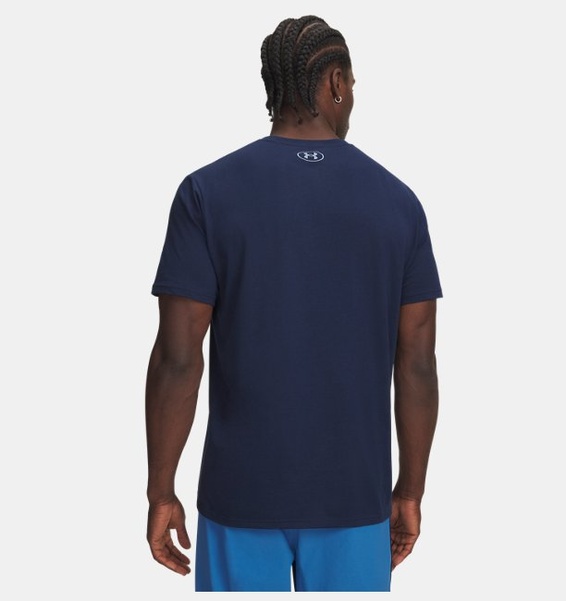 Mavi Erkek UA Team Issue Wordmark Kısa Kollu T-shirt