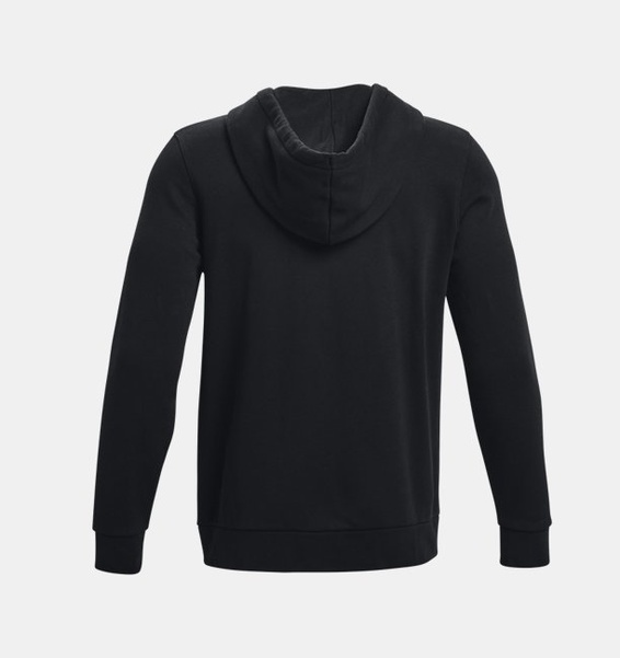 Siyah Erkek UA Icon Fleece Tam Fermuarlı Kapüşonlu Üst