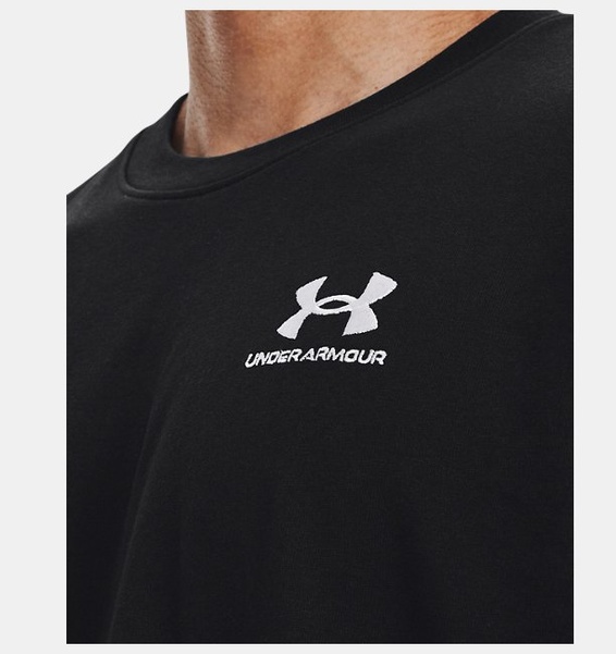 Siyah Erkek UA LOGO EMB Heavyweight Kısa Kollu T-shirt