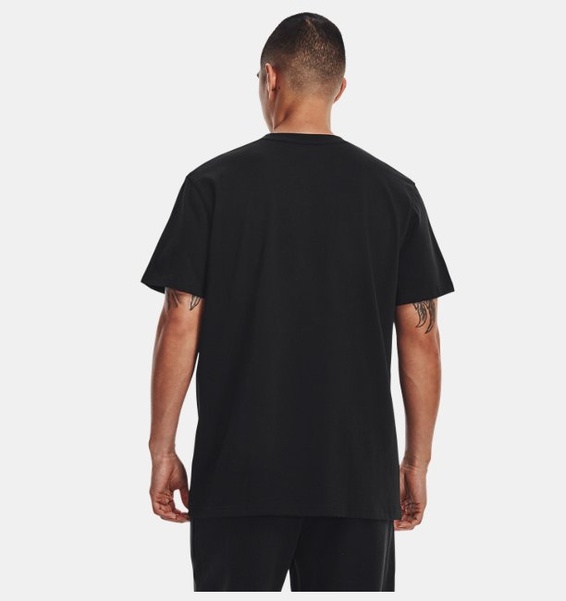 Siyah Erkek UA LOGO EMB Heavyweight Kısa Kollu T-shirt