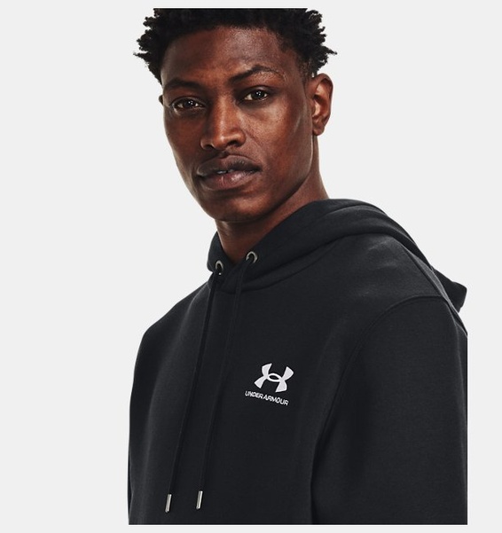 Siyah Erkek UA Icon Fleece Kapüşonlu Üst