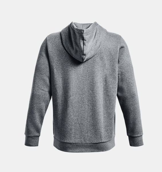 Gri Erkek UA Icon Fleece Tam Fermuarlı Kapüşonlu Üst
