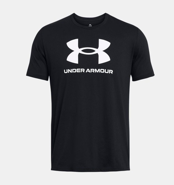 Siyah Erkek UA Sportstyle Logo Update Kısa Kollu T-shirt