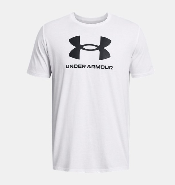Beyaz Erkek UA Sportstyle Logo Update Kısa Kollu T-shirt