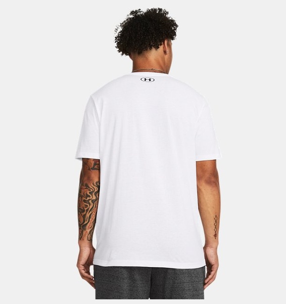 Beyaz Erkek UA Sportstyle Logo Update Kısa Kollu T-shirt