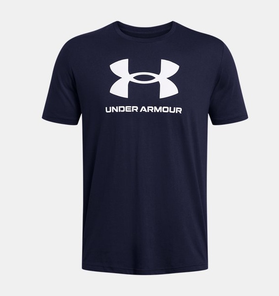 Mavi Erkek UA Sportstyle Logo Update Kısa Kollu T-shirt
