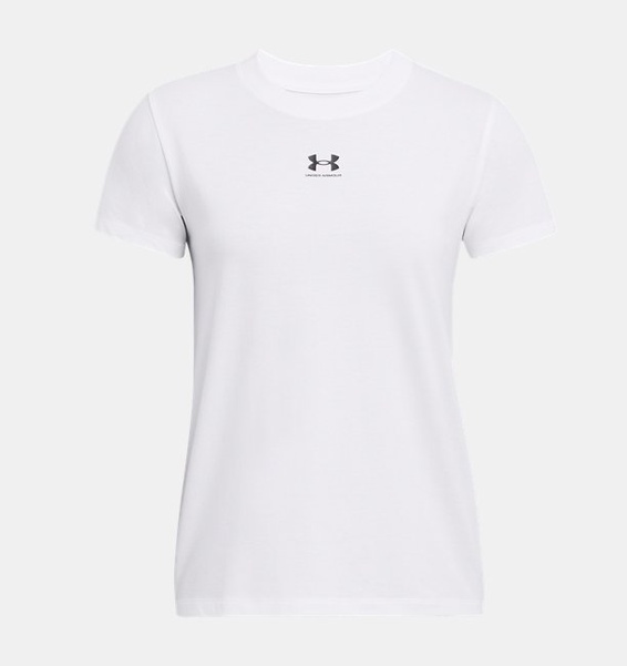 Beyaz Kadın Campus Core Kısa Kollu T-shirt