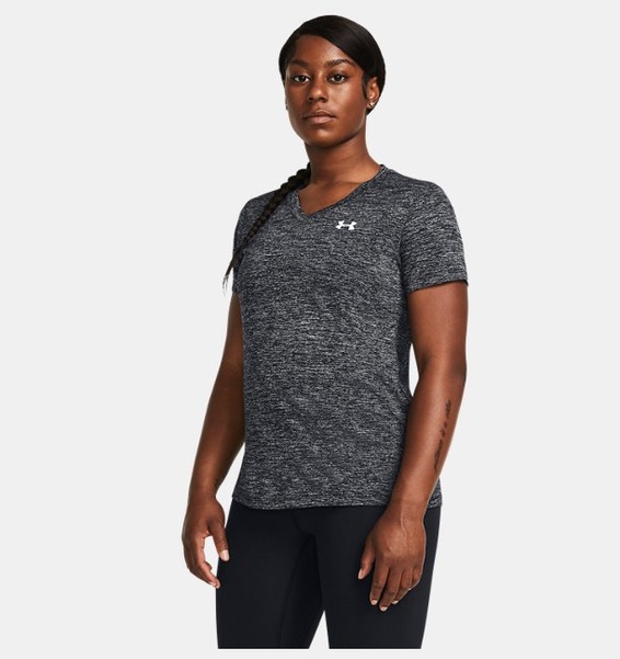 Siyah Kadın Tech Twist Kısa Kollu T-shirt