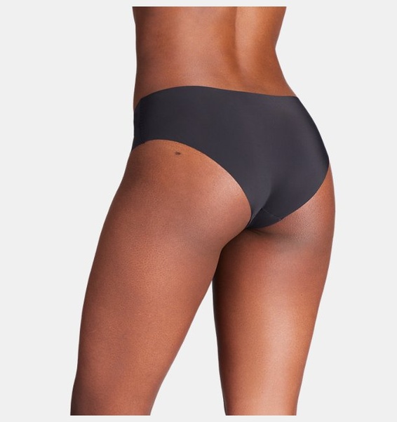 Siyah Kadın UA Pure Stretch İz Yapmayan 3'lü Tanga