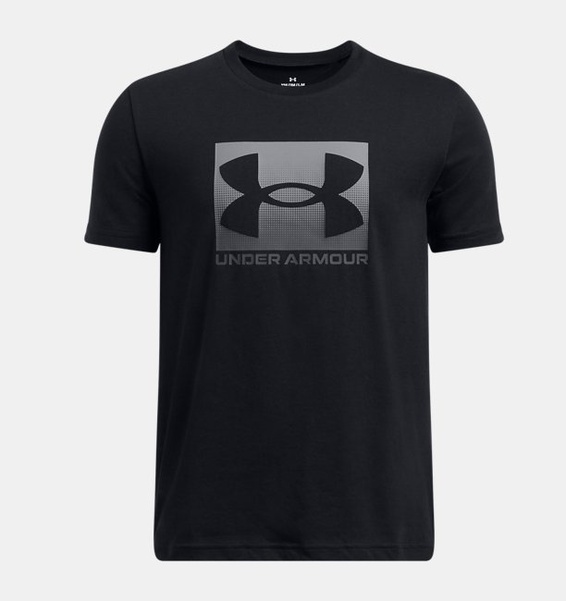 Siyah Çocuk UA Boxed Sports Update Kısa Kollu T-shirt