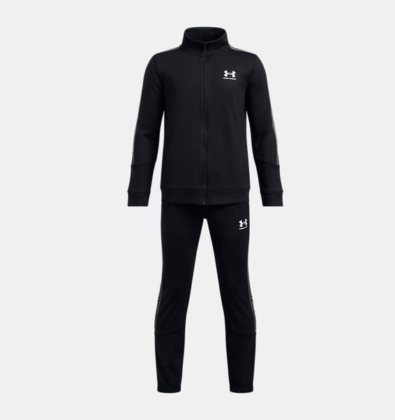 Siyah Erkek Çocuk UA Icon Knit Eşofman Takımı