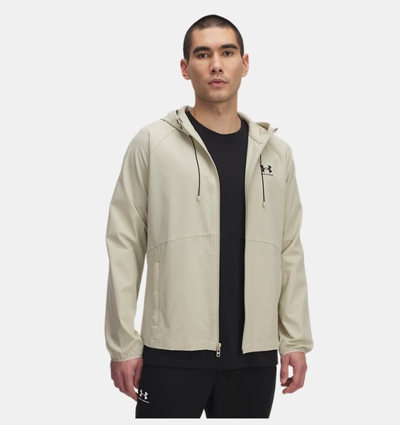 Kahverengi Erkek UA Stretch Woven Rüzgarlık