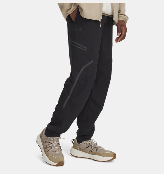 Siyah Erkek UA Unstoppable Woven Kargo Eşofman Altı