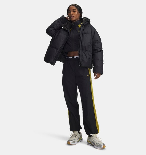 Siyah Kadın UA Limitless Down Puffer Mont