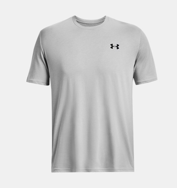 Gri Erkek UA Left Chest Lockup Kısa Kollu T-shirt