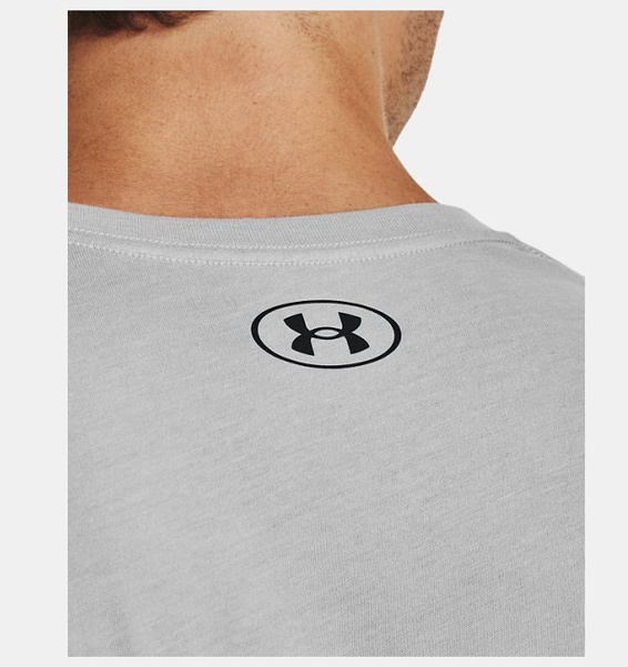 Gri Erkek UA Left Chest Lockup Kısa Kollu T-shirt