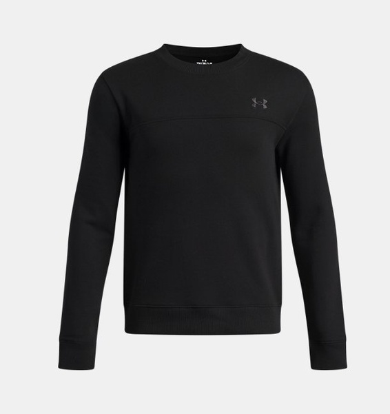 Siyah Erkek Çocuk UA Rival Light Weight Crew Sweatshirt