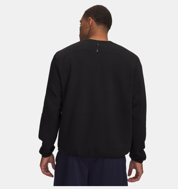 Siyah Erkek UA Unstoppable Fleece Crew Sweatshirt