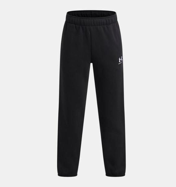 Siyah Erkek Çocuk UA Icon Fleece Taped Eşofman Altı