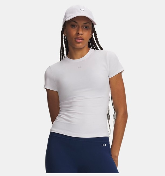Beyaz Kadın UA Motion Fitted Kısa Kollu T-shirt