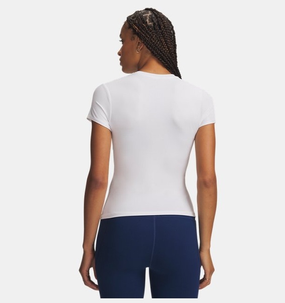 Beyaz Kadın UA Motion Fitted Kısa Kollu T-shirt