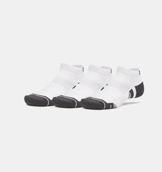 Beyaz Unisex UA Perf Tech Low 3'lü Çorap