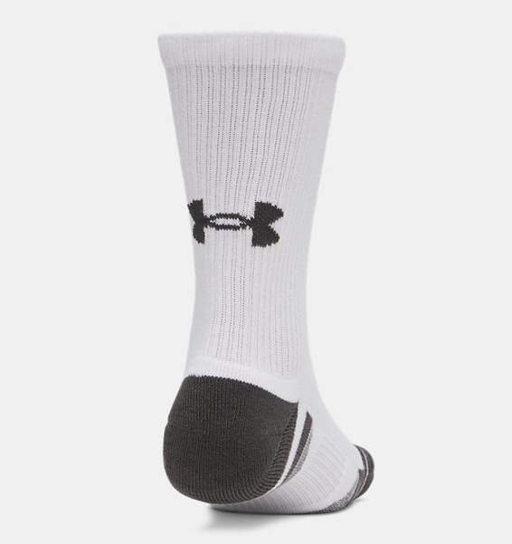 Beyaz Unisex UA Perf Tech 3'lü Crew Çorap