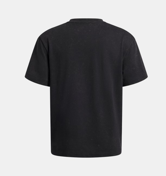 Siyah Erkek Çocuk UA Heavyweight Wash Kısa Kollu T-shirt