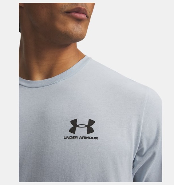 Gri Erkek UA Sportstyle LC Kısa Kollu T-shirt
