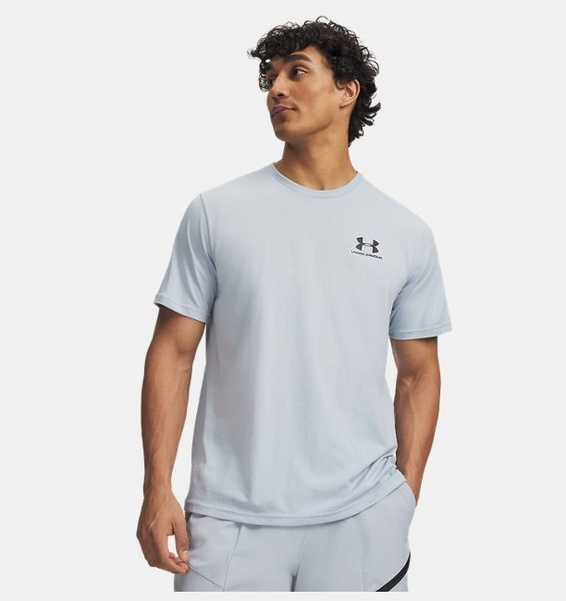 Gri Erkek UA Sportstyle LC Kısa Kollu T-shirt