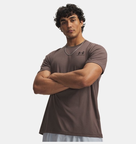Kahverengi Erkek UA Sportstyle LC Kısa Kollu T-shirt