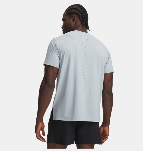 Gri Erkek UA Velociti Pro Kısa Kollu T-Shirt