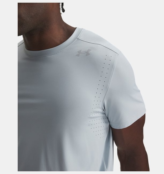 Gri Erkek UA Velociti Pro Kısa Kollu T-Shirt
