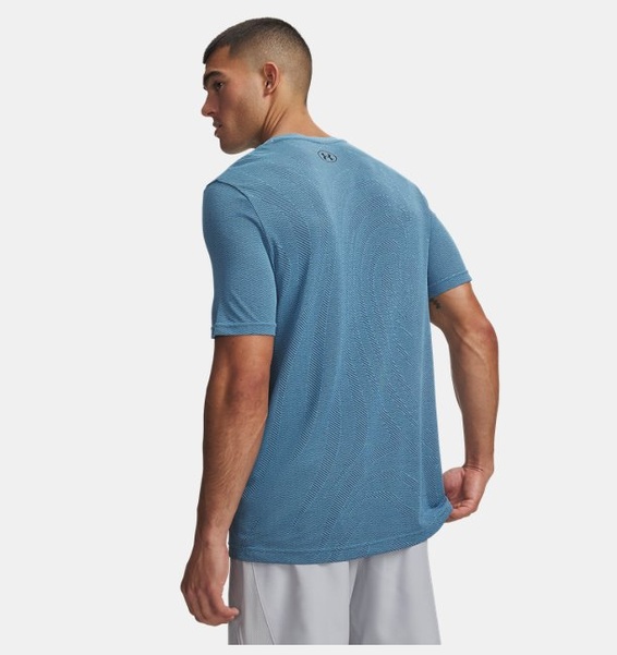 Mavi Erkek UA Vanish Novelty Seamless Kısa Kollu T-Shirt