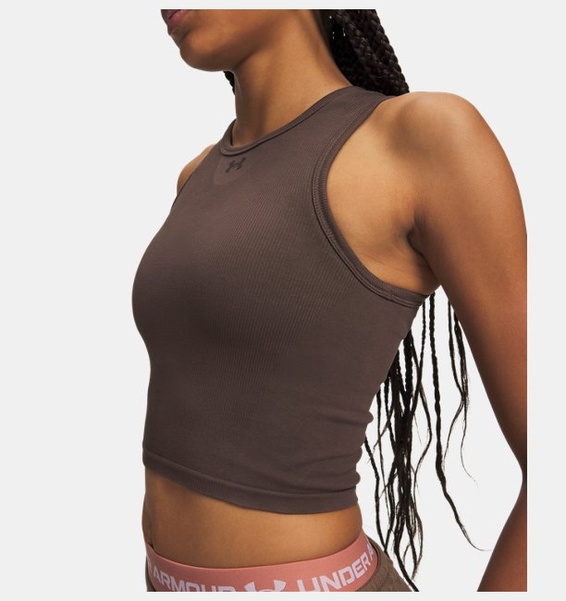 Kahverengi Kadın UA Seamless Cotton Hand Atlet