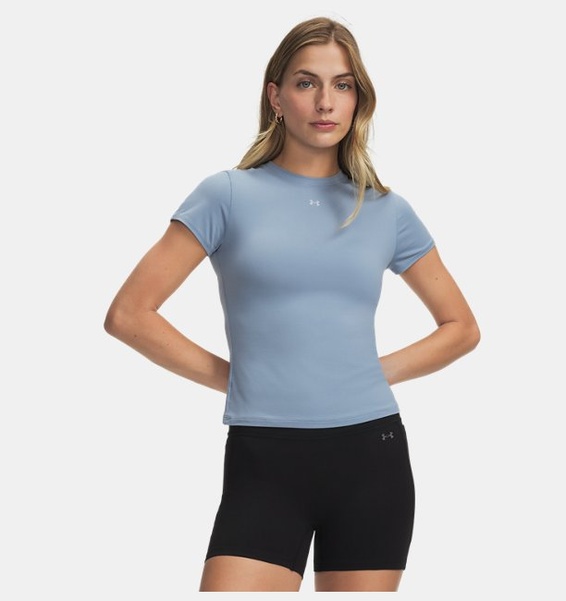 Mavi Kadın UA Motion Fitted Kısa Kollu T-shirt