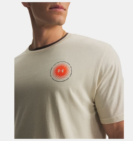 Kahverengi Erkek UA Defy The Elements Kısa Kollu T-shirt