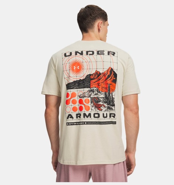 Kahverengi Erkek UA Defy The Elements Kısa Kollu T-shirt