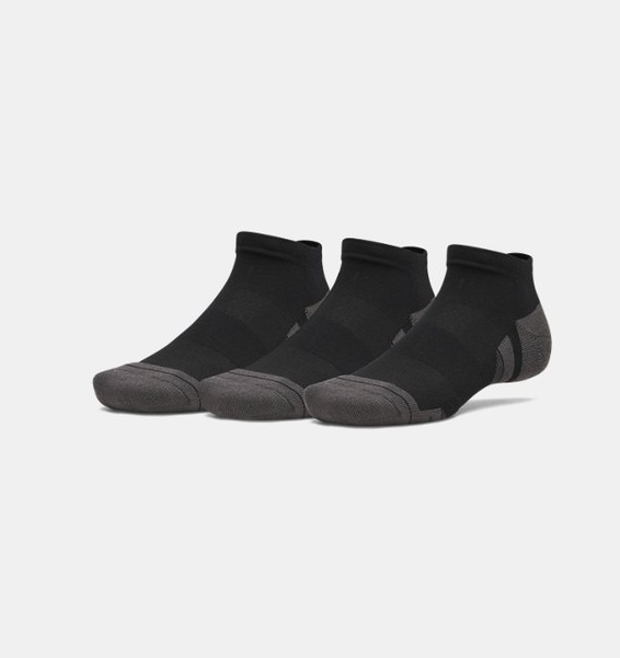 Siyah Unisex UA Perf Tech Low 3'lü Çorap
