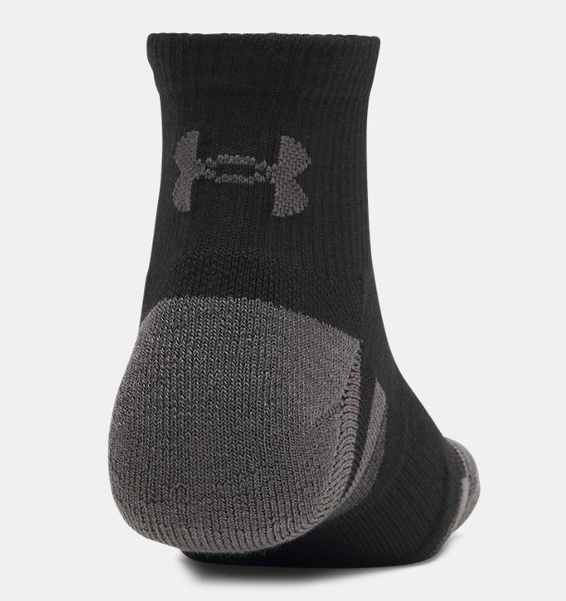 Siyah Unisex UA Perf Tech 3'lü Çorap